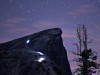hikers on half dome at night 2